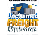 Logo of Unclaimed Freight Liquidators, LLC - A modern 3D design featuring shipping boxes and a shopping cart, symbolizing unclaimed goods and unbeatable deals all available at https://unclaimedstoragehub.com.